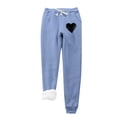 thumbnail image 2 of Christmas Clearance Sales! Womens Fleece Lined Joggers With Pockets,Womens Fleece Sweatpants Closed Legs,Elastic Drawstring Baggy Sweatpants For Women, Sherpa Pants Women Plus Size Joggers, 2 of 9