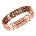 thumbnail image 1 of Pulsera para hombre Pulsera magnética de doble fila extraíble de 15 mm, 1 of 6