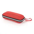 thumbnail image 4 of Unisex Striped Plastic Eyeglass Case With Lanyard Zipper Cover Protector Portable Sunglasses Box, 4 of 5