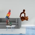 thumbnail image 2 of Figura de loro,Estatua de loro Escultura animal Figura de loro,Estatua de jardín coleccionable de adorno de escritorio,Figura de pensador abstracto,Estatua de pensador abstracto,decoración, 2 of 8