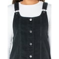 thumbnail image 5 of Celebrity Pink Women's and Women's Plus Corduroy Pinafore Mini Dress, Sizes XS-4X, 5 of 5