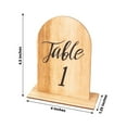 thumbnail image 2 of Balsa Circle 20 Natural 4.5 in Wooden Arch 1-20 Table Numbers Set Removable Base Party Events Decorations, 2 of 8