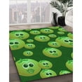 thumbnail image 3 of Ahgly Company Machine Washable Indoor Rectangle Transitional Green Area Rugs, 3' x 5', 3 of 7