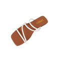 thumbnail image 2 of YTCAMLO Fashion Women's Sandals Summer Vacation Dressy Square Open Toe Strappy Sandals Slip On Comfy Weeding Flat Sandals, 2 of 9