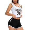 thumbnail image 2 of Defitshape Women's Running Yoga Pants Gym Shorts Sexy Short Mid Rise Slim Fit Lightweight Summer Beach Sweatpants Black 16, 2 of 4