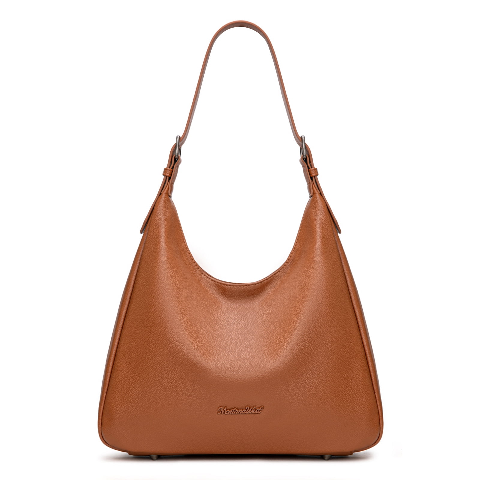 Montana West Hobo Bag Purse for Women Slouchy Shoulder Handbags Purses, Brown