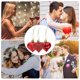 thumbnail image 2 of 24pcs Heart Shape Ball Pendants Valentine's Day Ball Hanging Ornaments Valentine's Day Decor, 2 of 4
