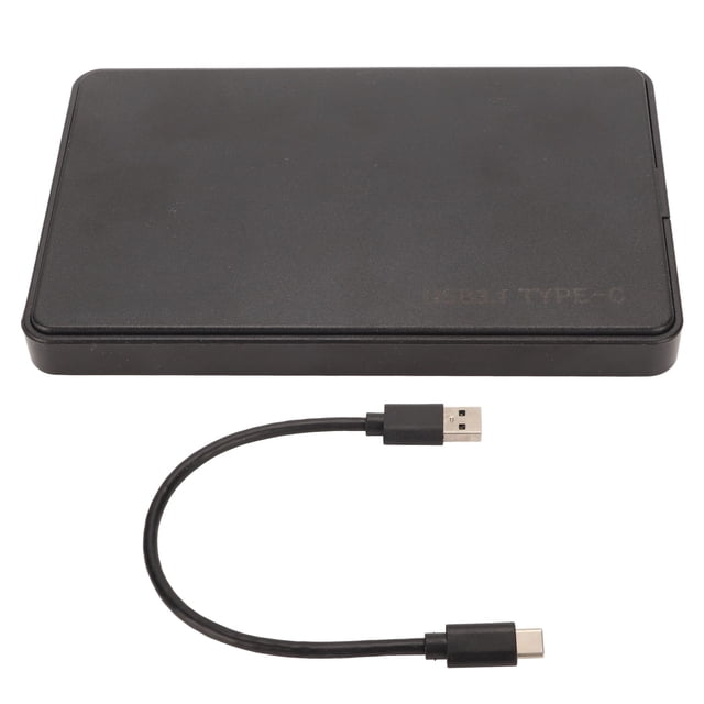 Carcasa para disco duro externo HDD SSD de 2,5 pulgadas, USB 3.1 tipo C, transferencia de 10 Gbps, material ABS, con indicador LED