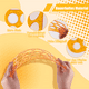 thumbnail image 1 of Eigraketly Regla circular ovalada Regla precisa y duradera para arquitectos y regla de medición de plantilla de dibujo Material de laboratorio, 1 of 6
