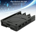 thumbnail image 4 of Carcasa de aleación de aluminio Carcasa de metal CNC ultrafina para Raspberry Pi 4 Modelo B Mejor refrigeración (negro), 4 of 8