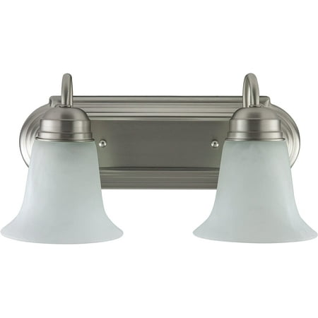 

DTLYH 45445 48-Inch Traditional Vanity Light Classic Decorative Wall Sconce Bell-Shaped Alabaster Glass Shades 6 60W A19 Bulbs (Not Included) Mirrors Bathrooms Powder Room Brushed Ni