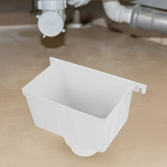 HOMEMAXS White Plastic Downspout Diverter for Pipe Easy to Install Prevents Water Buildup