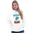 thumbnail image 3 of Hefty Smurf Tattooed Wild Thing Funny Hoodie Sweatshirt Women Men Brisco Brands M, 3 of 6