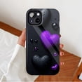thumbnail image 2 of Dark Purple Heart Glossy Waterdrop iPhone Case for Teenagers Adults Valentine's Day Gift Compatible with iPhone 11/12/13/14/15/16 (Pro Max/Plus), 2 of 9