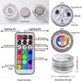 thumbnail image 3 of 10pcs Submersible Led Lights Tea Lights Candle, Rgbw Color Changing With Lmell Remote, 3 of 5