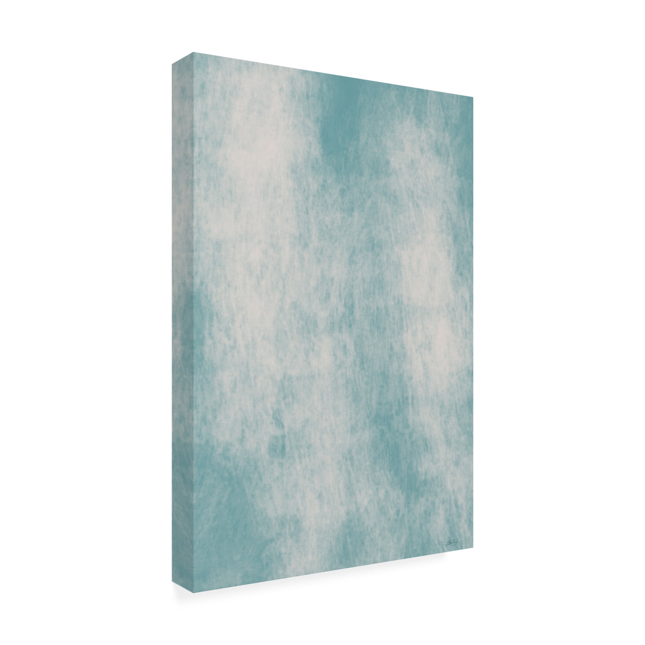 Canvas Wall Art - Pictufy Studio Ii 'Abstract Sea' Wall Art for Living Room, Bedroom, or Office Décor by Trademark Fine Art - 30 x 47 Inches