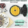 thumbnail image 2 of Mini Waffle Maker,Waffle Iron, Ready Indicator Light, Non Stick Coating, Cool Touch Handle, Compact Size, 2 of 5
