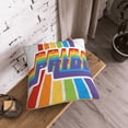 thumbnail image 7 of Velvet Decorative Throw Pillow Covers Set of 2, Soft Square Cushion Cover with Invisible Zipper LGBT Pride Rainbow Printing, 18"x18", 7 of 7