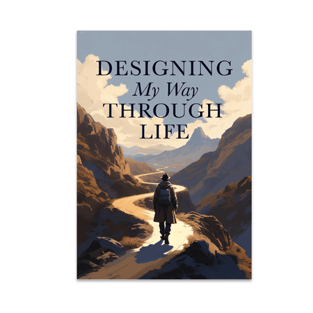 Designing My Way Through Life Art - Personal Growth Enthusiast - 13x19 Poster Print