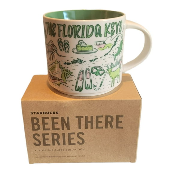 Starbucks The Florida Keys Mug Been There Series Collection Coffee Mug 14oz Ceramic