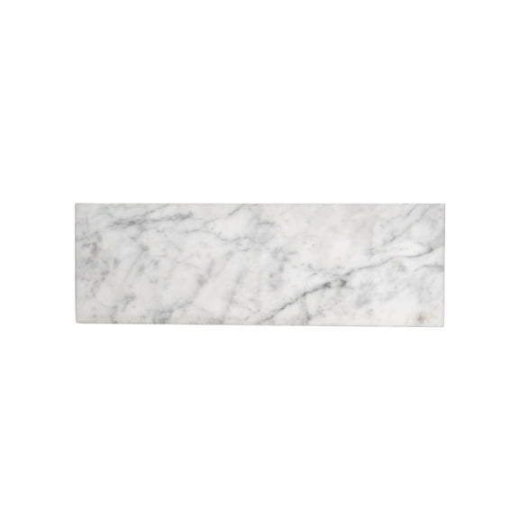 Apollo Tile   Gray and White 4-in. x 12-in. Honed Marble Subway Tile (5 Sq ft/case)