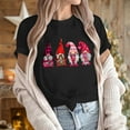 thumbnail image 6 of Virmaxy Women's Valentines Day Short Sleeve Shirt Funny Gnomes Graphic Tops Shirt Casual Fashion Soild Short Sleeve Tunic Tops Spring Summer Trendy Comfy Pullover Shirt Black S, 6 of 6