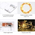 thumbnail image 4 of Guirnalda de luces LED que funciona con pilas, 1 paquete de mini luces estrelladas de alambre de cobre que funcionan con pilas para dormitorio, Navidad, fiestas, bodas, centro de mesa, decoración (10 JAMW  Sencillez, 4 of 4