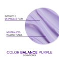 thumbnail image 4 of Joico Color Balance Purple Acondicionador|Para Cabello Rubio Frío y Canoso|Elimina Tonos Amarillos|Realza la Intensidad del Color y el Brillo|Protección UV|Con Aceite de Rosa Mos, 4 of 6