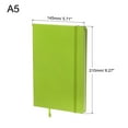 thumbnail image 2 of Unique Bargains 8.3x5.7' A5 Lined Journal Notebook Hardcover 160 Pages 80 Gsm Thick Ruled Paper, Green, 2 of 6