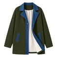 thumbnail image 4 of Wovilon Women's Corduroy Snap Front Jacket with Contrast Collar and Pockets, Relaxed Fit Long Sleeve Casual Coat for Fall and Winter Daily Wear, 4 of 9