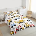 thumbnail image 4 of Manfei Construction Truck Boys Full Size Comforter Sets, Cartoon Tractor Bedding Comforter Set, Vehicle Theme Reversible Bedding Sets, Microfiber Bedroom Decor, 3-Piece, 4 of 9