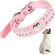 thumbnail image 1 of Collar de cristal para perro, de piel sintética con incrustaciones, ajustable para perros pequeños y medianos (Corazón de Cristal, 37 x 2 cm), 1 of 5
