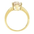 thumbnail image 4 of 2.5 ct Marquise Cut Natural Morganite Solitaire 18K Yellow Gold Womens Engagement Ring, 4 of 6