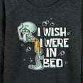 thumbnail image 3 of SpongeBob SquarePants - Squidward Bed - Women's Lightweight French Terry Long Sleeve Shirt, 3 of 6