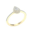 thumbnail image 2 of Imperial 1/3 Ct TDW Pear Diamond Double Halo Engagement Ring in 10K Yellow Gold (H-I, I2), 2 of 4