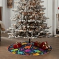 thumbnail image 4 of Sikiie Colorful Dinosaur Nativity Christmas Tree Skirt, Jesus Christian Winter Holiday Tree Mat Decoration(30-48IN)36", 4 of 6