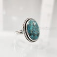 thumbnail image 2 of Natural Blue Copper Turquoise Ring, Turquoise Ring, December Birthstone, Simple Band, 925 Sterling Silver, Womens Ring, Christmas, Thanksgiving, Handmade, Statement Jewelry, Natural Turquoise Ring, 2 of 6