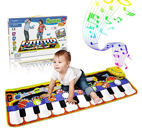RenFox Tapis de Danse Tapis Tapis Musical Piano Enfant Jouet Musical Color¡§| de b¡§|b¡§| Tapis Clavier Musical Tactile & 5 Modes & 8 Sons 110 * 36cm 