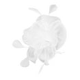 thumbnail image 3 of AKEGAMN Women Wedding Flower Mesh Feathers Hair Clip Tea Party Headband, White One Size, 3 of 3