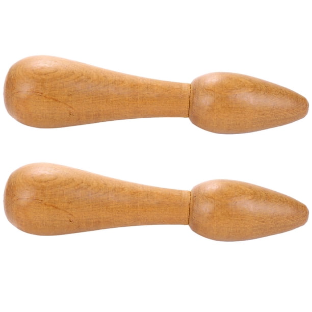 2X Cuidado de la Salud Masaje de Madera Palo de Sándalo Masajeador Acupuntura Masaje Varilla Punto de Acupuntura Varilla Cuidado de los Pies Herramienta de Masaje
