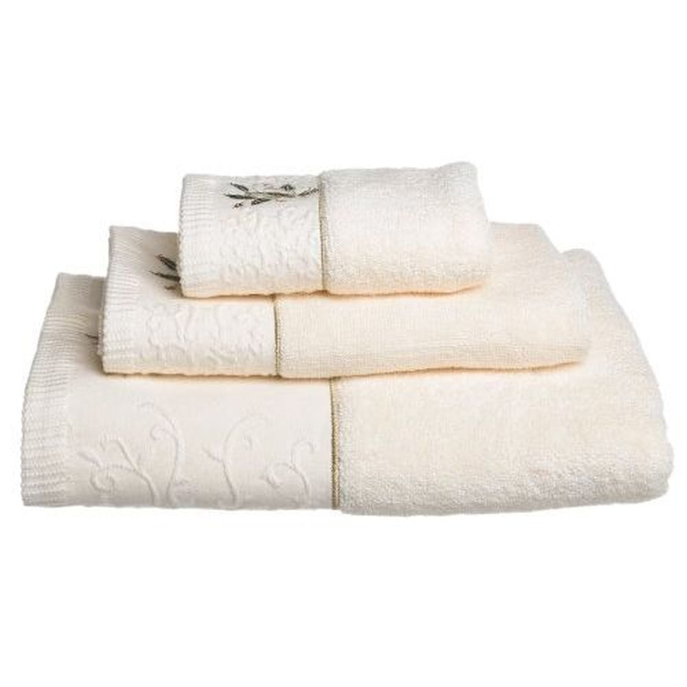 Lenox Ribbon & Holly Ivory Single Bath Towel