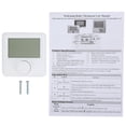 thumbnail image 2 of Digital Temperature Controller,HYO6BW Digital LCD Display Heating Programmable Thermostat Digital Thermostat Solid Performance, 2 of 12