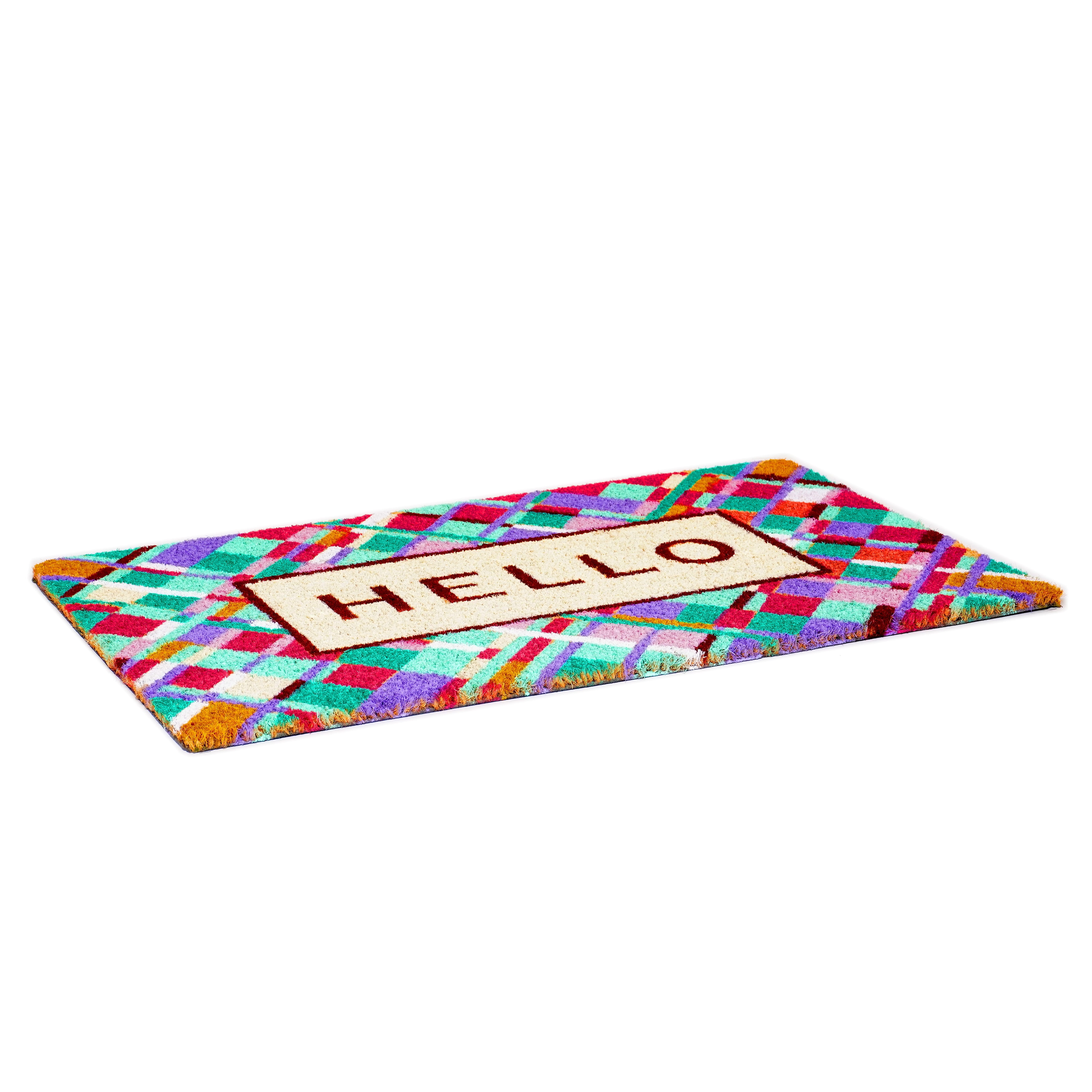 Calloway Mills 107642436 Jazzy Abstract Hello Doormat 24" x 36"