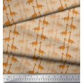 thumbnail image 2 of Soimoi Georgette Viscose Fabric Giraffe Kids Fabric Prints by Yard 42 Inch Wide, 2 of 3