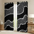 thumbnail image 2 of jejeloiu Cheetah Print Blackout Curtains Set of 2 (38x54 Each),Leopard Pattern Curtains and Drapes,White Chic Bling Print Living Room Curtains For Teens Kids,Breathable Home Decor, 2 of 6