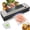 1-Vacuum Sealer, variant on TOIAMOI Vacuum Sealer, Wet and Dry Food Storage, Built-In Cutter with 10 Vacuum Bags, Silver
