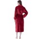 thumbnail image 2 of PAVILIA Batas para Mujer Albornoz Suave y Esponjoso de Forro Polar Acogedor y Largo Bata de Spa con Adornos de satén (2XL/3XL Vino), 2 of 5