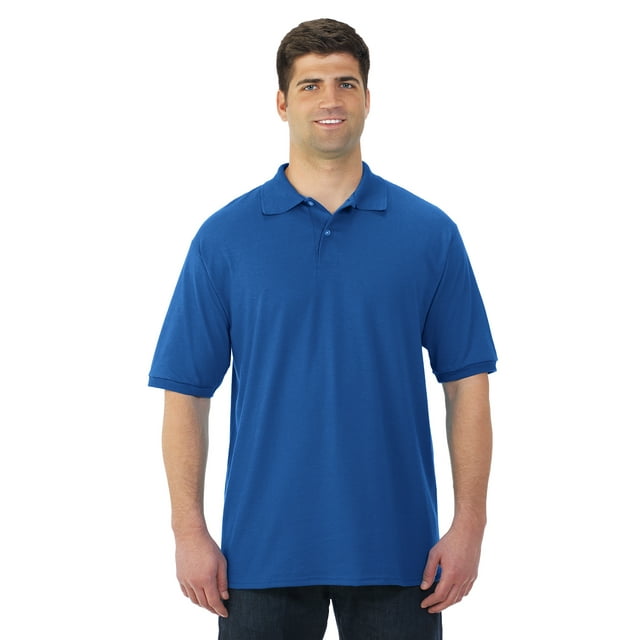 Jerzees T-Shirt de Sport en Jersey à Manches Courtes pour Homme SpotShield, L, Royal