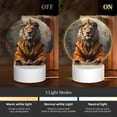 thumbnail image 3 of Balery Jungle Meditating Lion Pattern Acrylic Night Light Gift with 3 Color ModesTouch-Sensitive LED Lamp Perfect Gift for Mother's Day, Birthday, or Christmas, 3 of 9