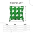 thumbnail image 4 of Square Throw Pillow Covers with Core, White Floral Art Pattern Pillows for Sofa Beds, 20"x20", 4 of 9